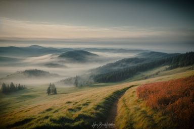 Schwarzwaldtal im Nebel 