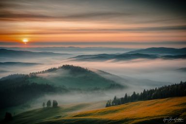 Schwarzwaldtal im Nebel 