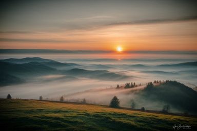 Schwarzwaldtal im Nebel 
