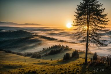 Schwarzwaldtal im Nebel 